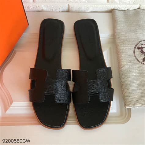 hermes slippers zwart|authentic hermes sandals.